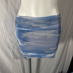 Urban Outfitters Blue Cloud Print Women's Skirt/Top